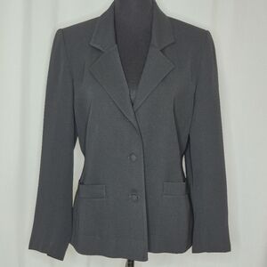 Rodier Vintage Black Wool Blazer - Size M